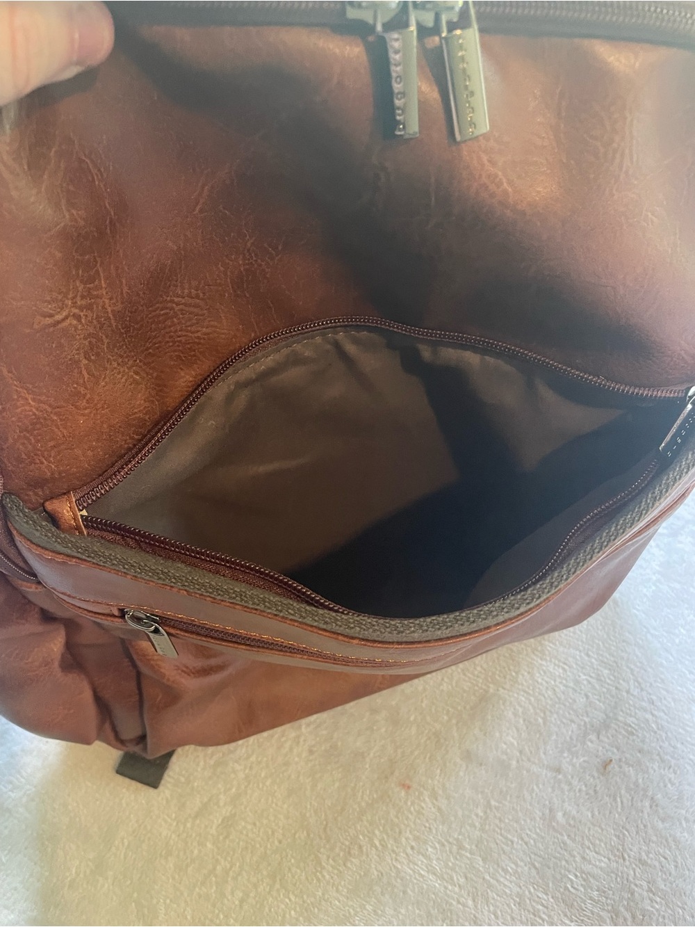 Bugatti Valentino Vegan Leather Laptop Backpack with RFID Protection - Picture 6 of 8